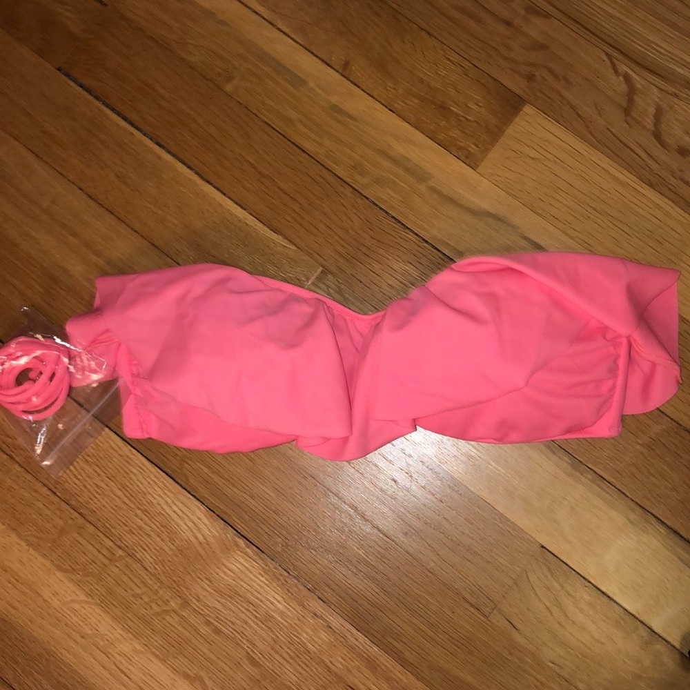 VS Coral Ruffle Bikini Top